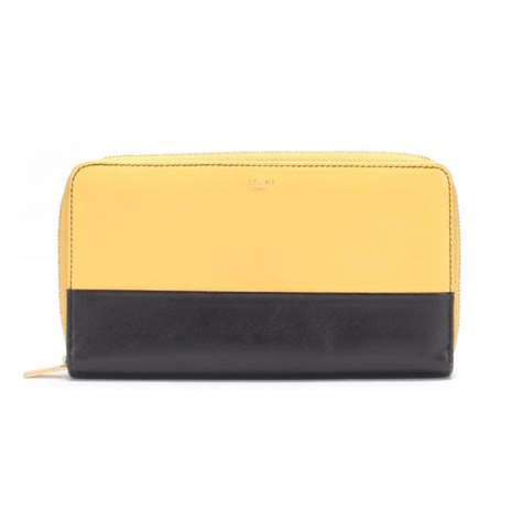 Celine Céline Bicolor Zip Wallet 